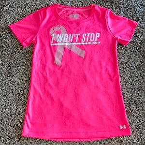 Underarmour breast cancer awareness dri-fit